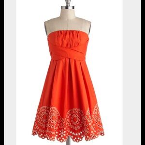 Modcloth "Orange Rush" Dress